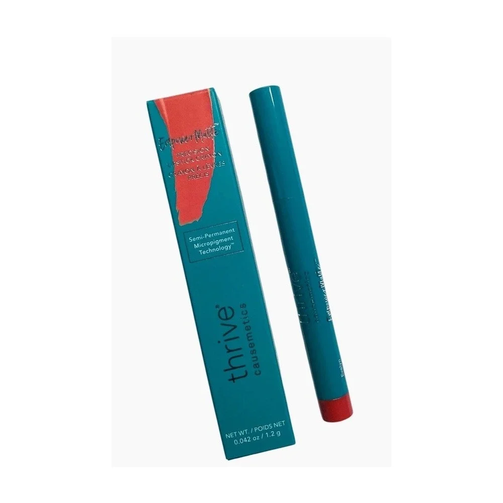 THRIVE EMPOWER MATTE LIPSTICK CRAYON - LINDA - CHERRY RED  Full Size new in box